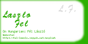 laszlo fel business card