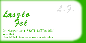 laszlo fel business card